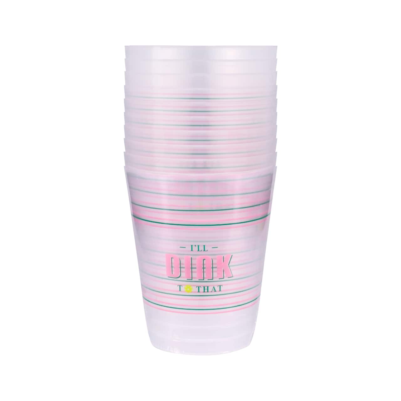 Cocktail Court 15oz. I'll Dink to That Frosted Plastic Cups, 10ct. by Celebrate It™